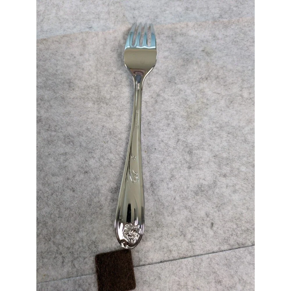 Lenox Casual Images Poppies On Blue 18/8 Stainless Steel Flatware 20 Piece IOB